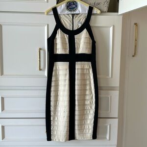 Cache dress black and cream